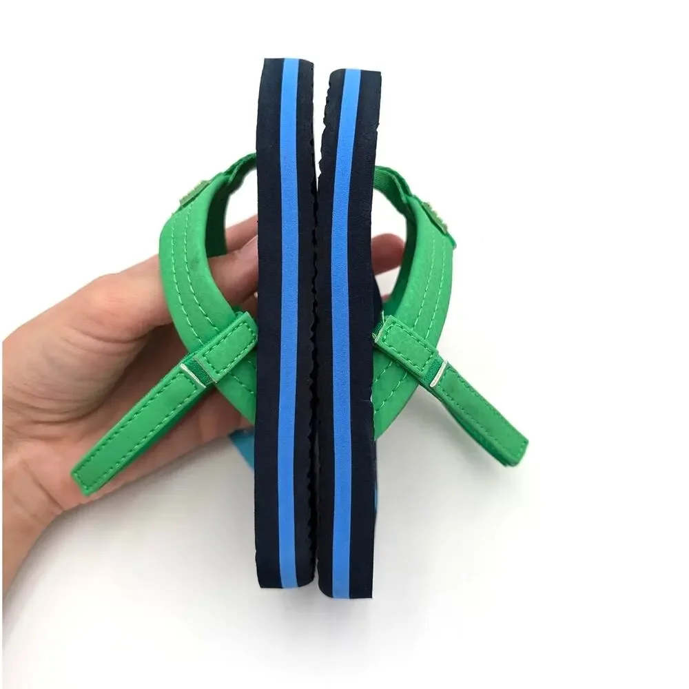 Reef Little Ahi Flip Flop Sandals Open Toe Boys' Multi Shark Size US10 EU26